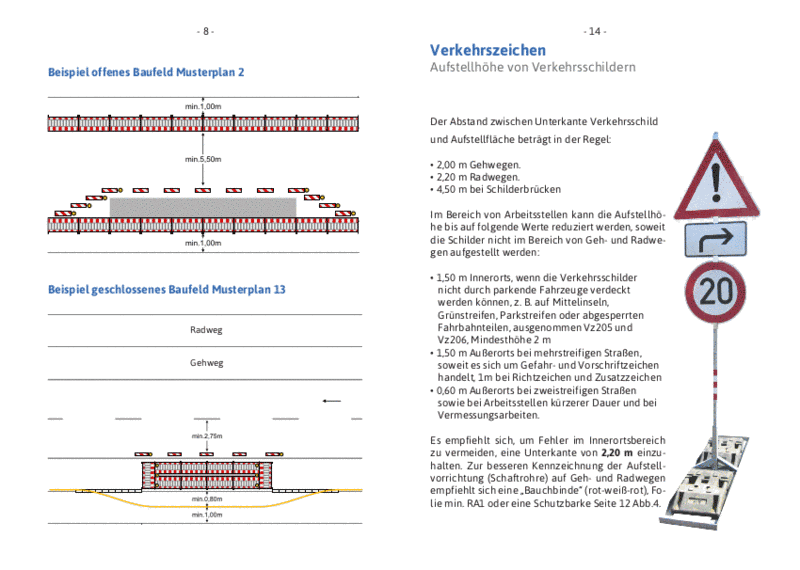 Wöffler Verkehrstechnik - Taschenbuch zur Verkehrssicherung Beispielseite 2